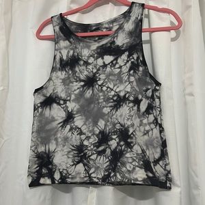 Black and white marble tank top